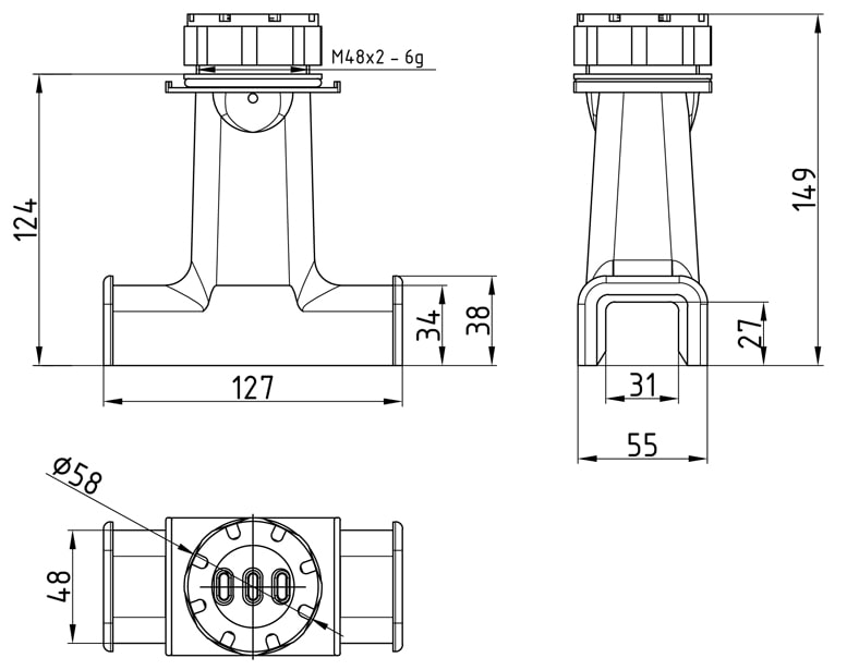 Explosion-proof support brackets for thermal insulation ОКТ3
