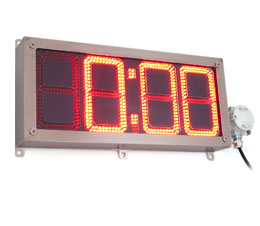 Explosion-proof LED informational sign (clock) series PGS-CHASY (SA-INDICATOR/CLOCK)