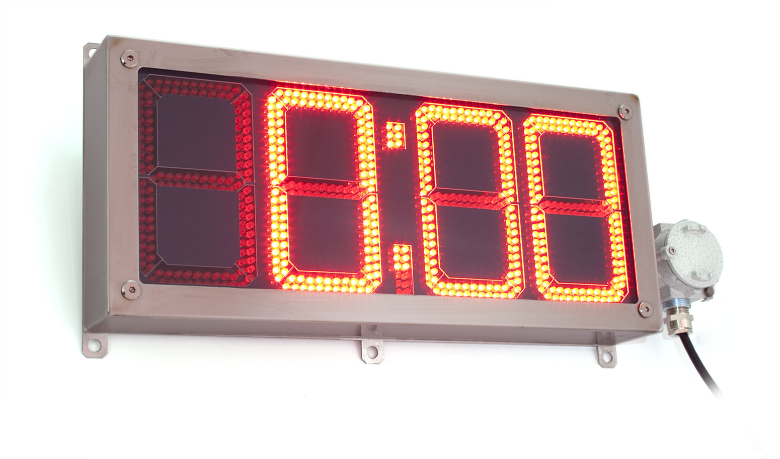 Explosion-proof LED informational sign (clock) series PGS-CHASY (SA-INDICATOR/CLOCK)