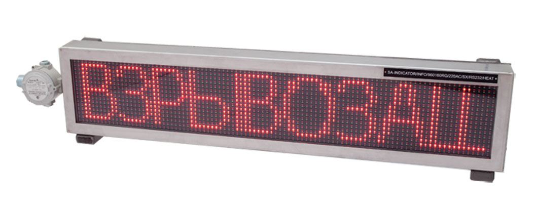 Explosion-proof digital informational LED display PGS-BS (SA-INDICATOR/INFO)