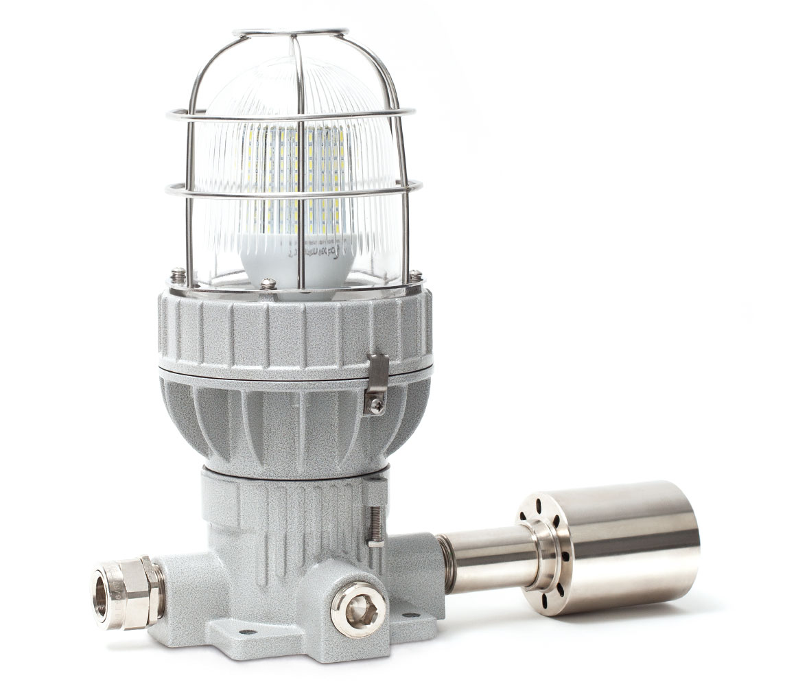 Explosion-proof sound-and-light signaling device PGSK01 (EV-4050-HOOTER-122) (explosion-proof combined siren+beacon)