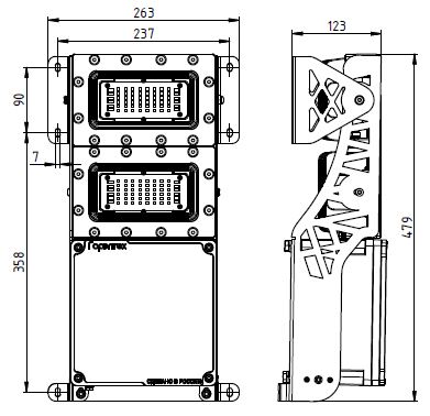 Ceiling mount /P SGU1-14880S/М2, SGU1-19840S/М2