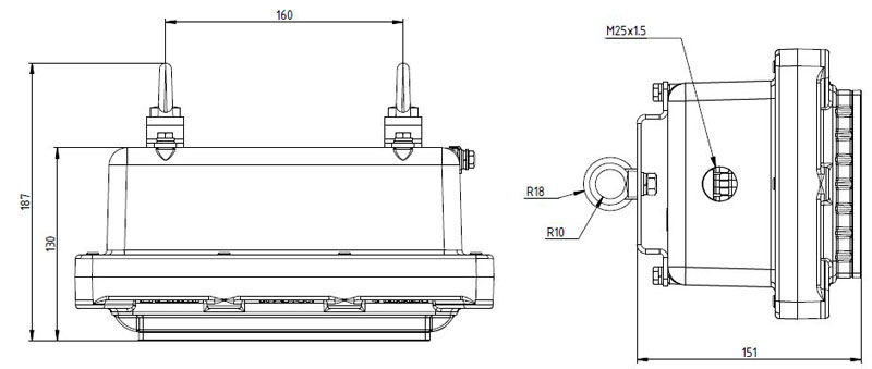 Pendant mount (eyebolt) - /P SGU02