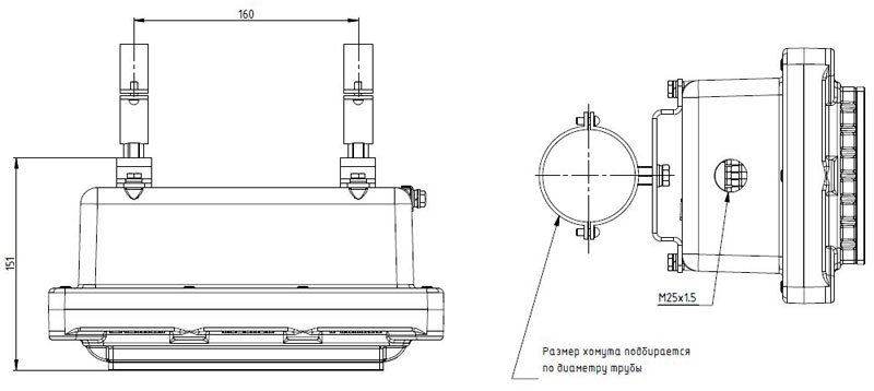 Pipe mount /T