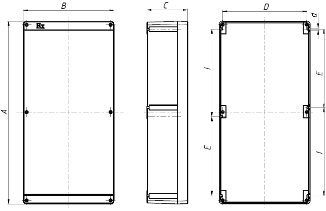 Чертеж KSRV-P723616, KSRV-P723622, KSRV-P723624