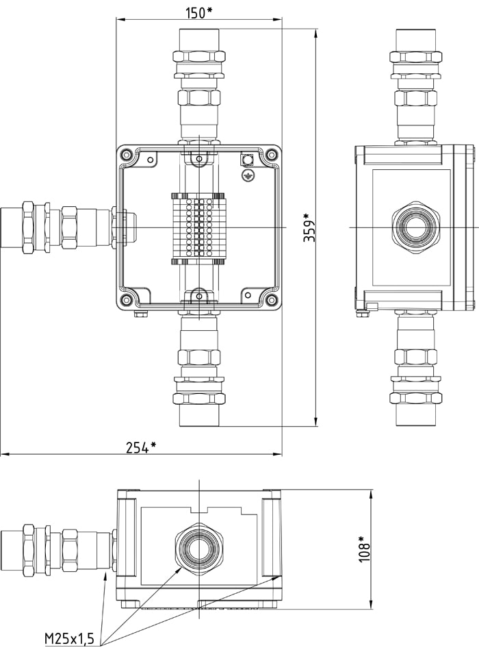 Explosion-proof Interface Splitter KTG-RI4