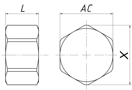 Caps VZV Stainless Steel, Caps VZV Galvanized Steel, Caps VZV Nickel-Plated Brass